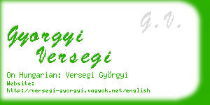 gyorgyi versegi business card