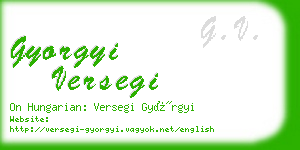 gyorgyi versegi business card